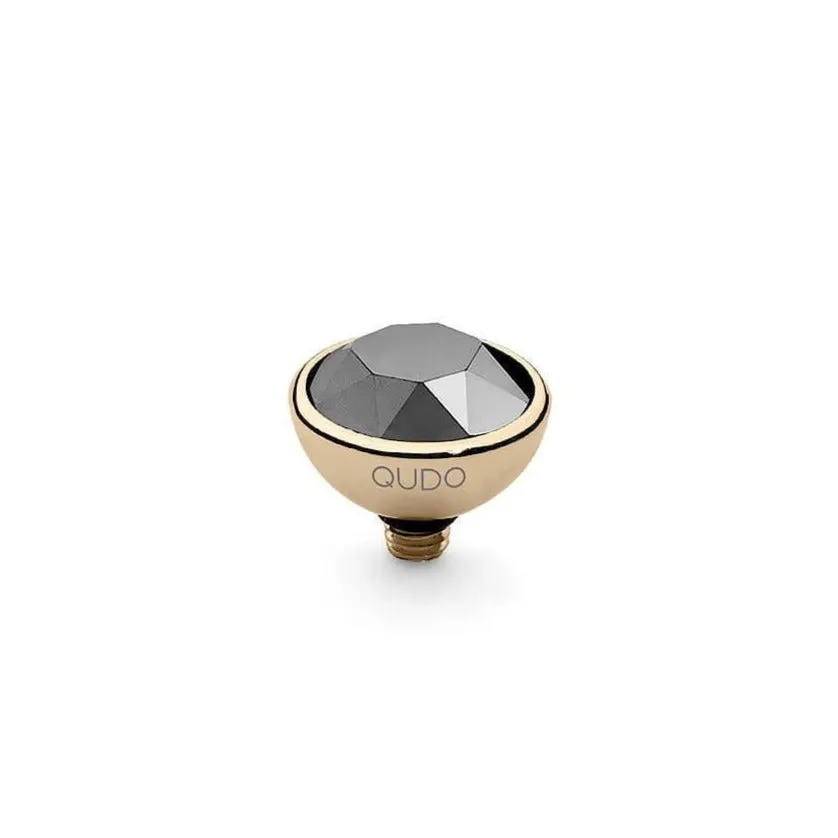 Qudo Bottone 10mm Gold Topper - Light Chrome