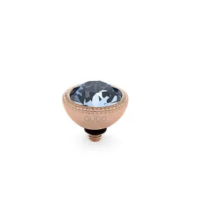 Qudo Fabero 11mm Rose Gold Topper - Light Sapphire