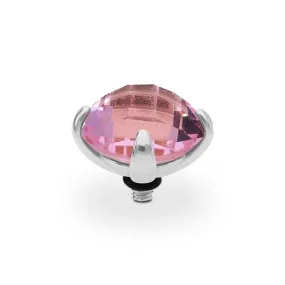Qudo Seano 13mm Silver Topper - Light Rose