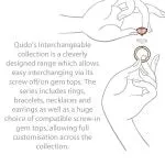 Qudo Tondo Deluxe 13mm Gold Topper - Light Colorado Topaz Shimmer