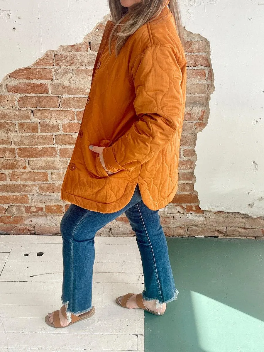 Quilted Chill Jacket in Sienna