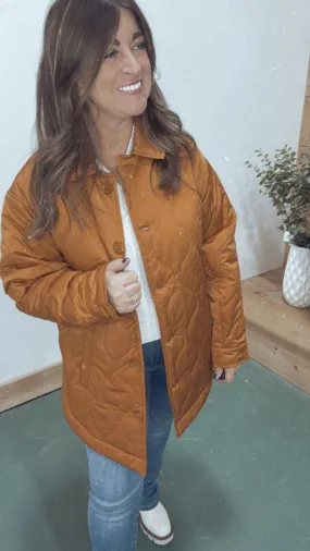 Quilted Chill Jacket in Sienna