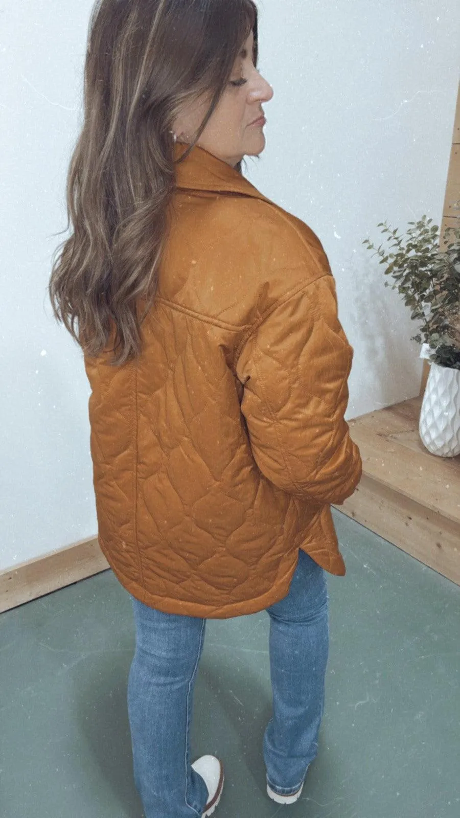 Quilted Chill Jacket in Sienna