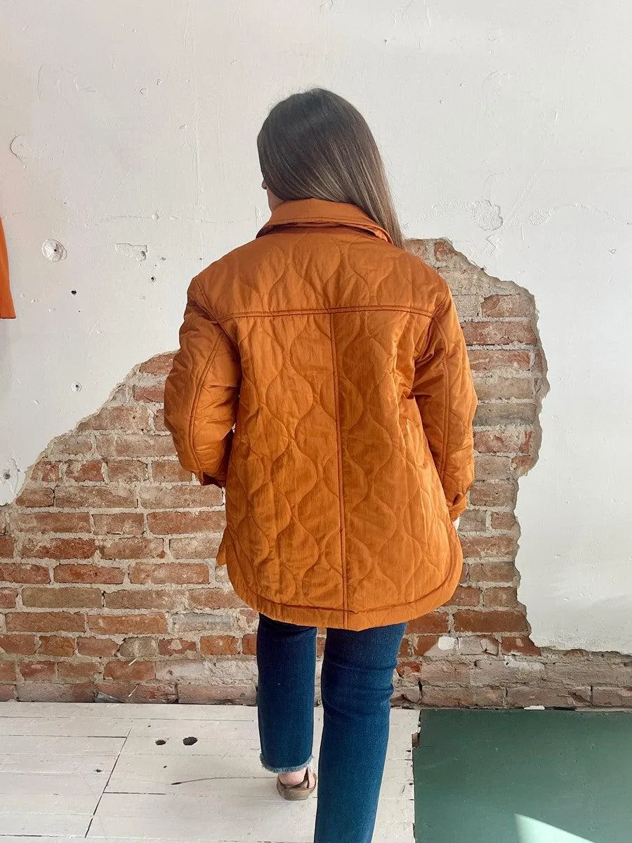 Quilted Chill Jacket in Sienna