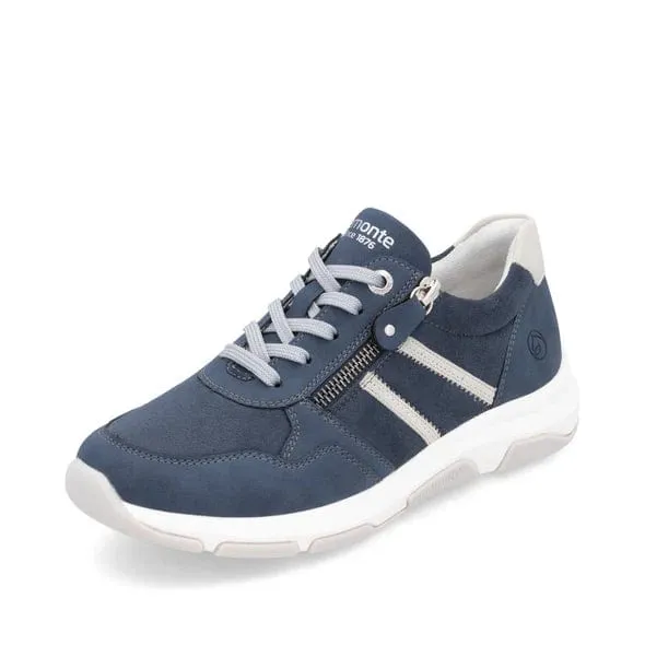 Remonte Women's Walking Sneakers- Blue Combi