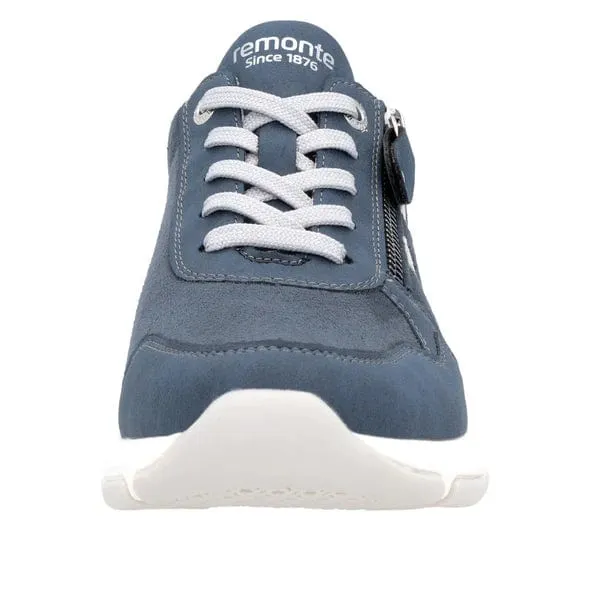 Remonte Women's Walking Sneakers- Blue Combi