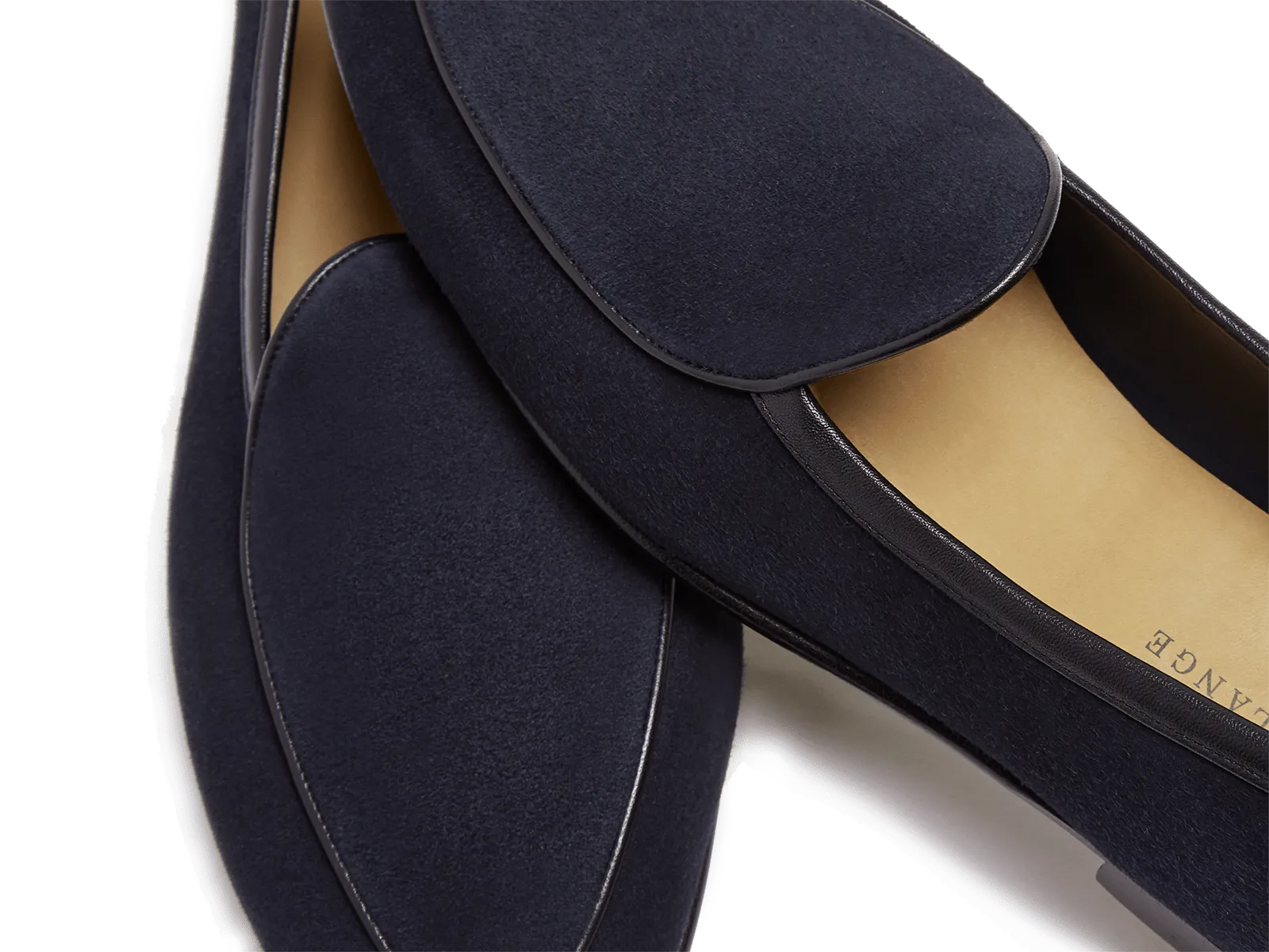 Sagan Classic Loafers in Midnight Navy Asteria Suede with Leather Sole