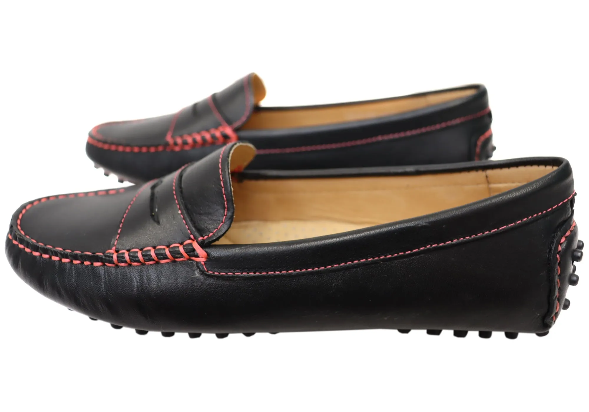Savelli Stephanie Womens Comfort Leather Loafer Shoes Made In Brazil