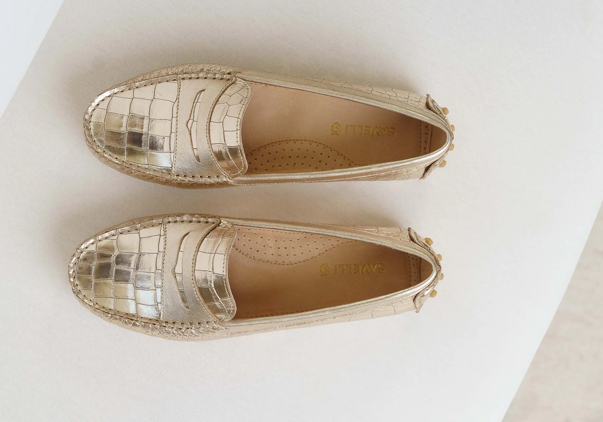 Savelli Stephanie Womens Comfort Leather Loafer Shoes Made In Brazil