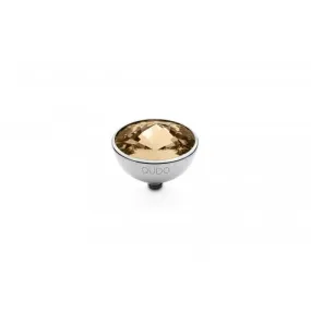 Silver 13mm Bottone Ring Top Light Colorado Topaz