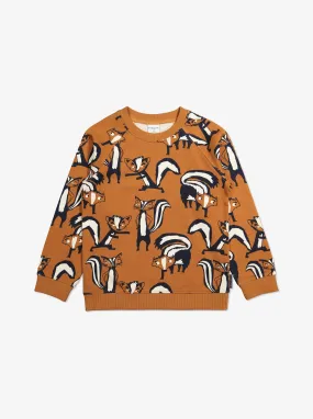 Skunk Print Kids Sweatshirt
