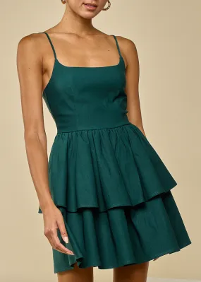 Sleeveless Tiered Mini Dress