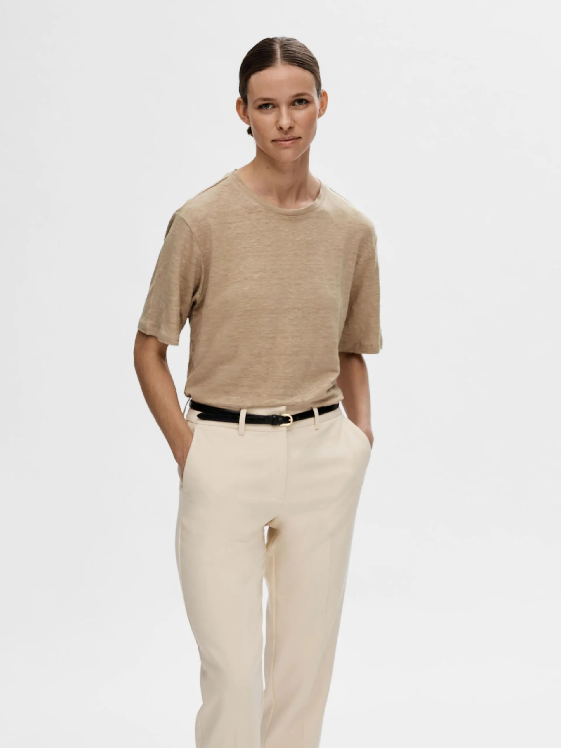 SLF Vilja Linen SS Tee in Humus
