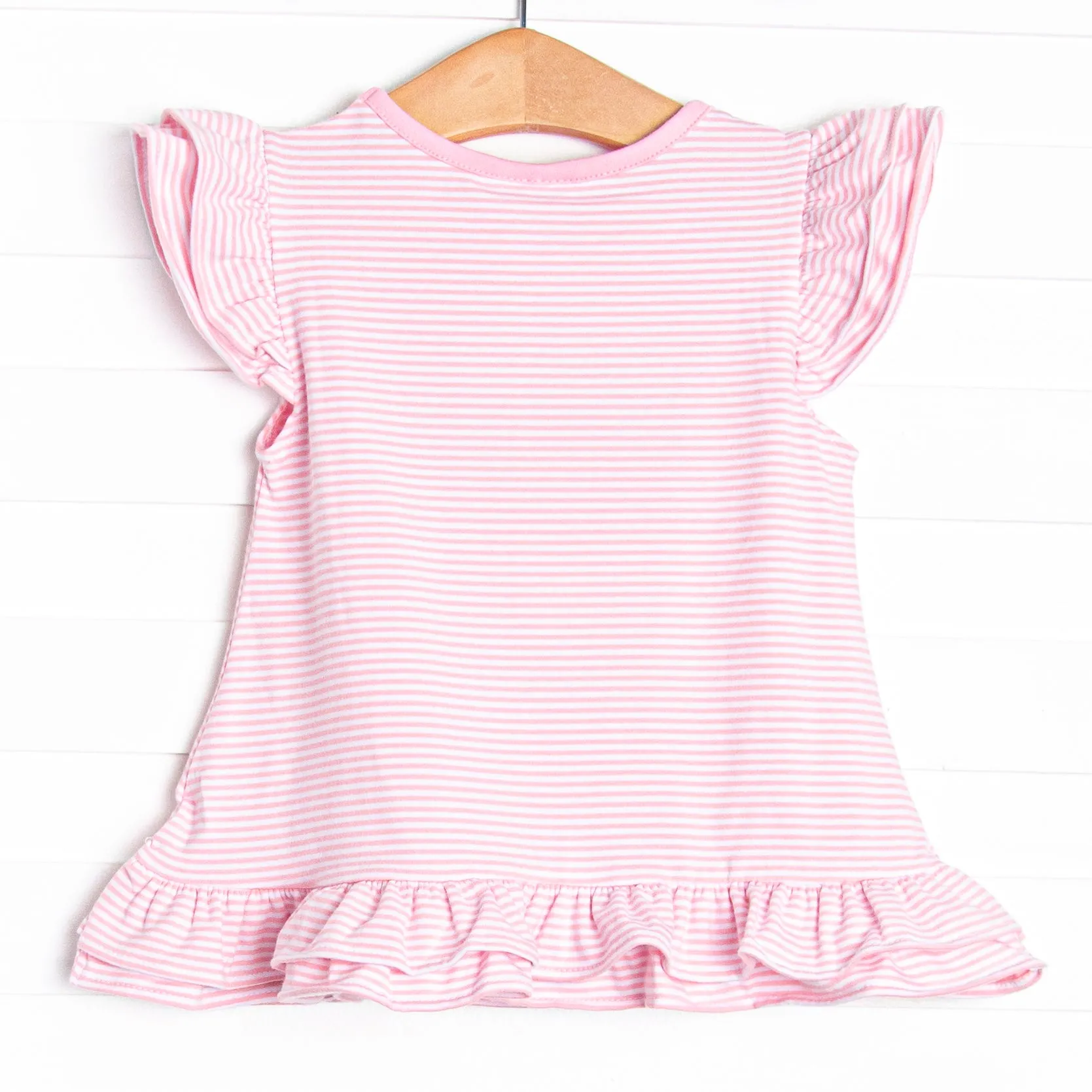 Spring Snacks Applique Top, Pink