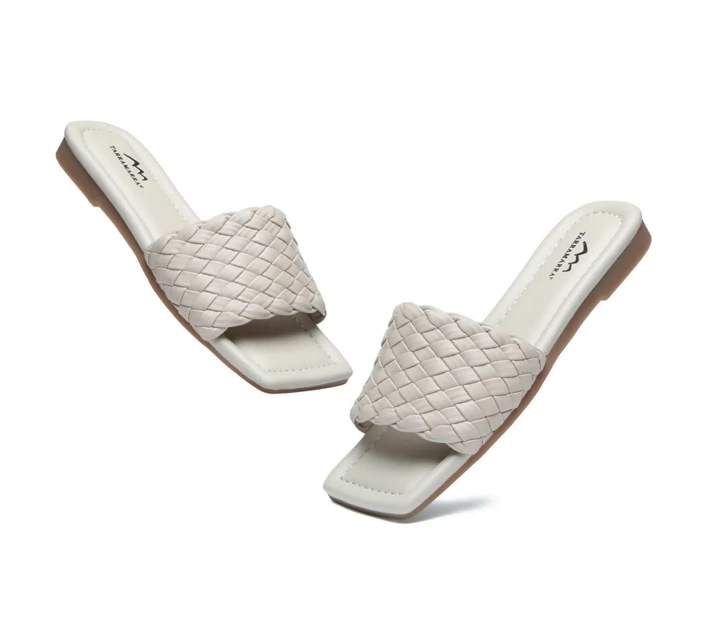 TARRAMARRA® Open Toe Woven Flat Sandals Women Taunia
