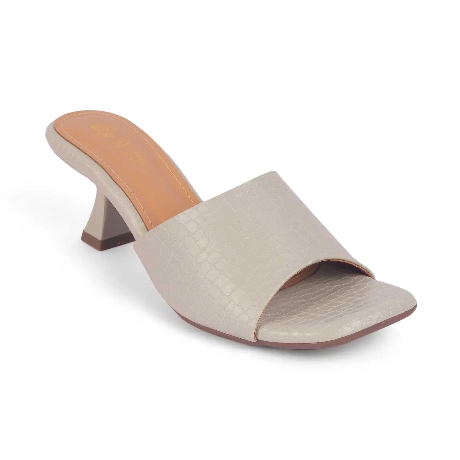 Tresmode Bray Grey Women's Casual Heel Sandals
