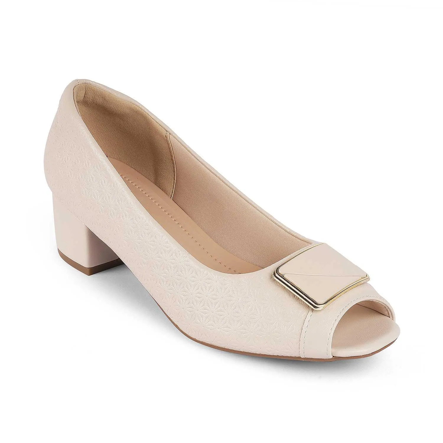 Tresmode Treroy Beige Women's Peep Toe Sandals