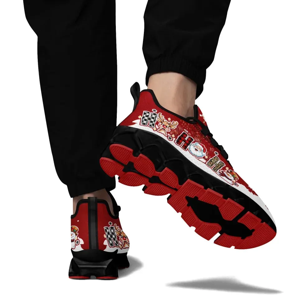 Unique Gift,Personalized Xmas Cloud Sneakers, Custom Reindeer & Snow Shoes,  Best Christmas Gift