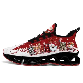 Unique Gift,Personalized Xmas Cloud Sneakers, Custom Reindeer & Snow Shoes,  Best Christmas Gift