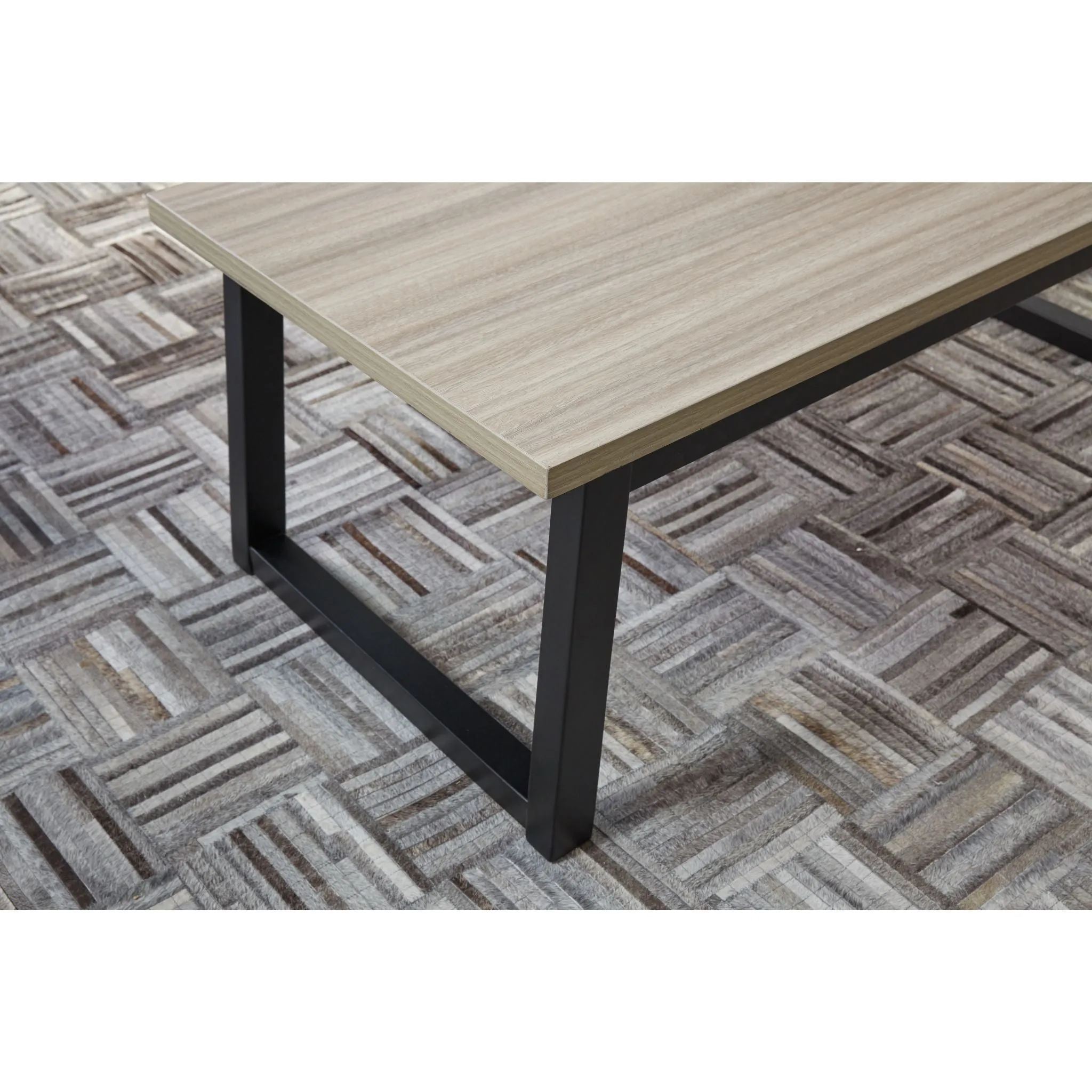 Waylowe 3 Pack Tables - Natural/Black