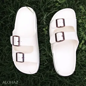 white buckle jandals® - pali hawaii Jesus sandals