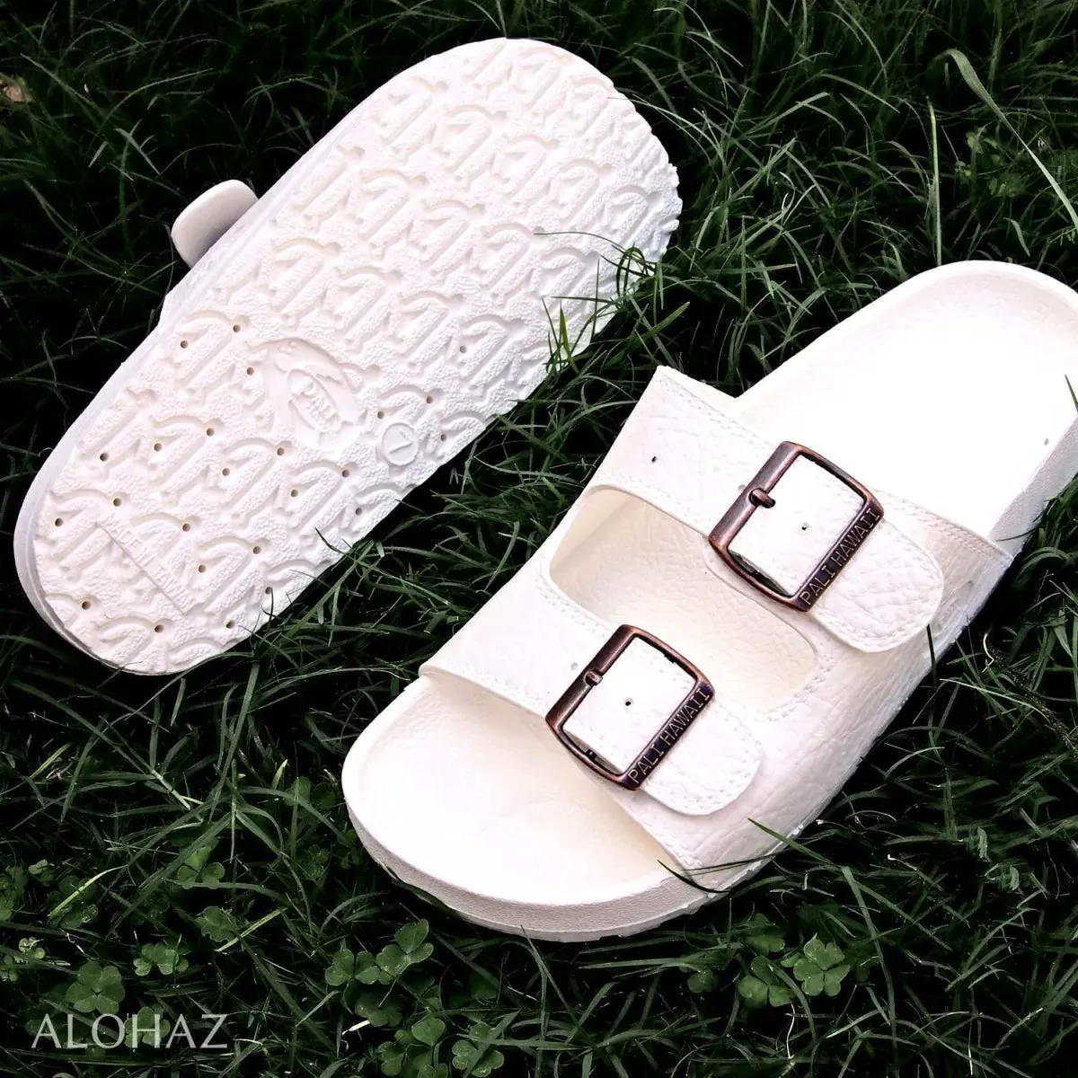 white buckle jandals® - pali hawaii Jesus sandals